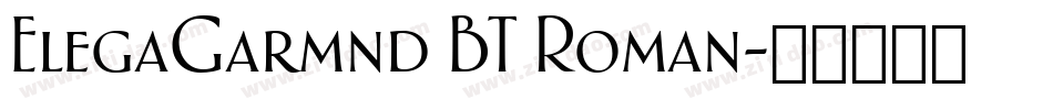ElegaGarmnd BT Roman字体转换
